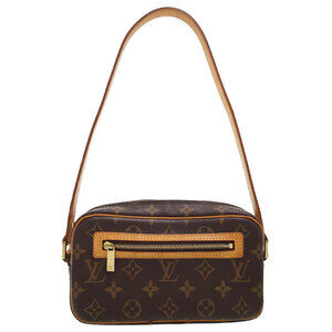 Louis Vuitton Monogram Leather Brown Pochette Cite Semi Shoulder Bag
